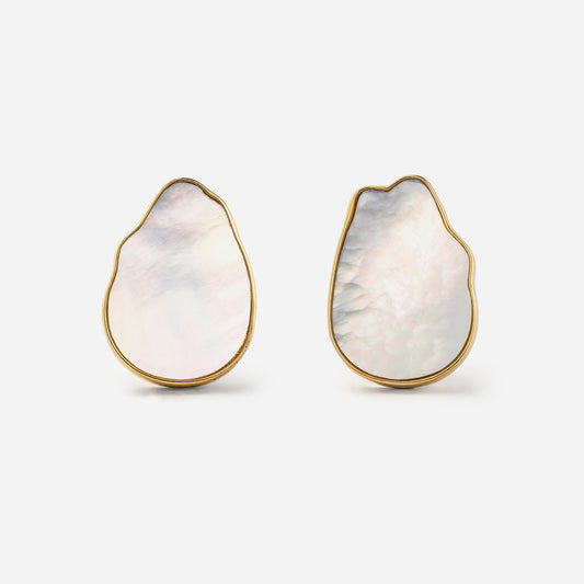 deja-vu collection / baroque in 2D earring pair K18YG