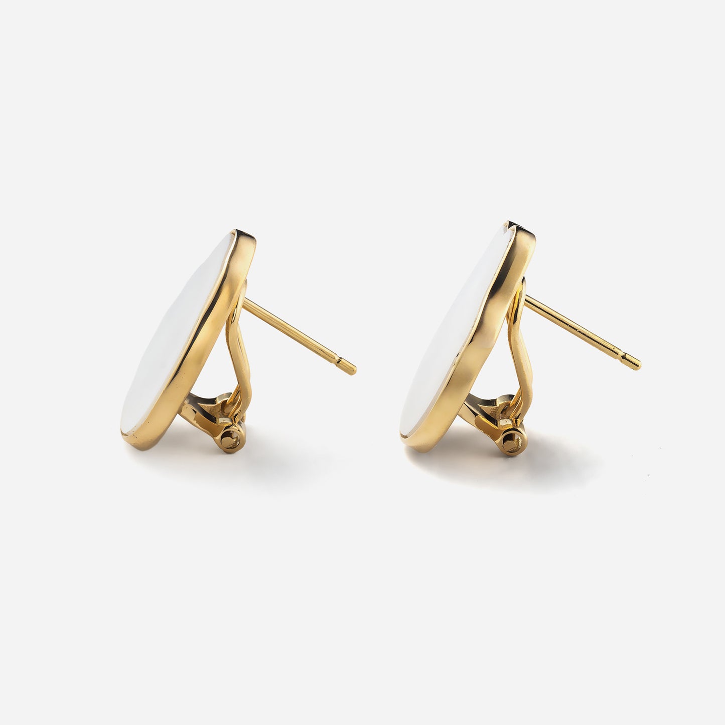 deja-vu collection / baroque in 2D earring pair K18YG