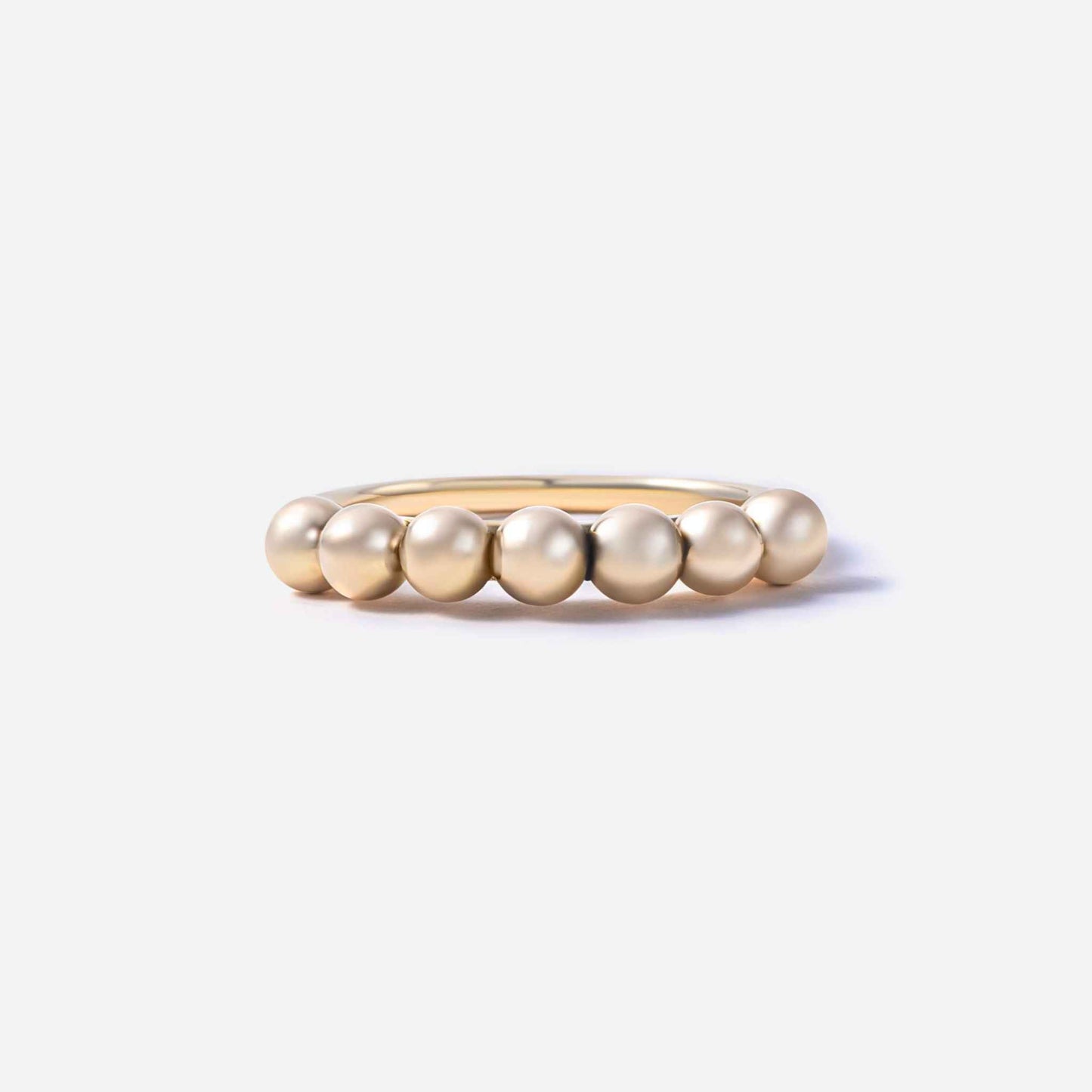 new basic collection / sculptural baby pearl ring