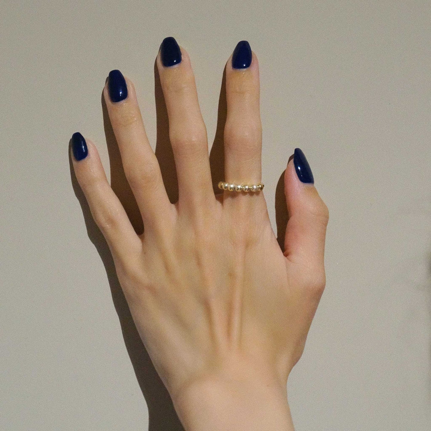new basic collection / sculptural baby pearl ring