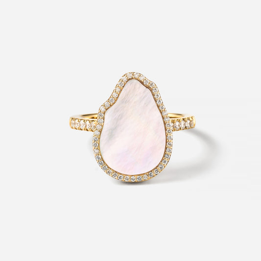 deja-vu collection / baroque in 2D diamond ring K18YG