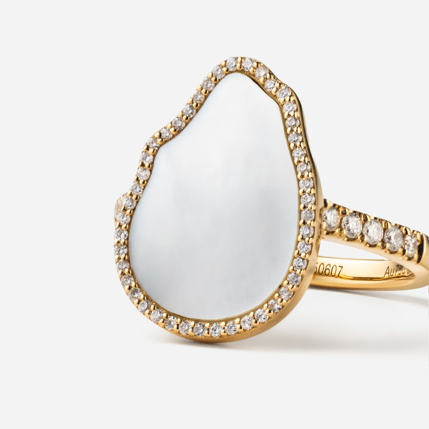 deja-vu collection / baroque in 2D diamond ring K18YG