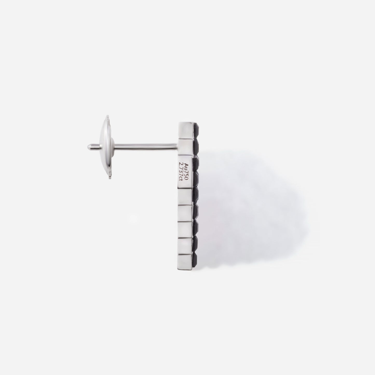 refined legacy collection / 8-bit bijou Invisible setting earring single K18WG