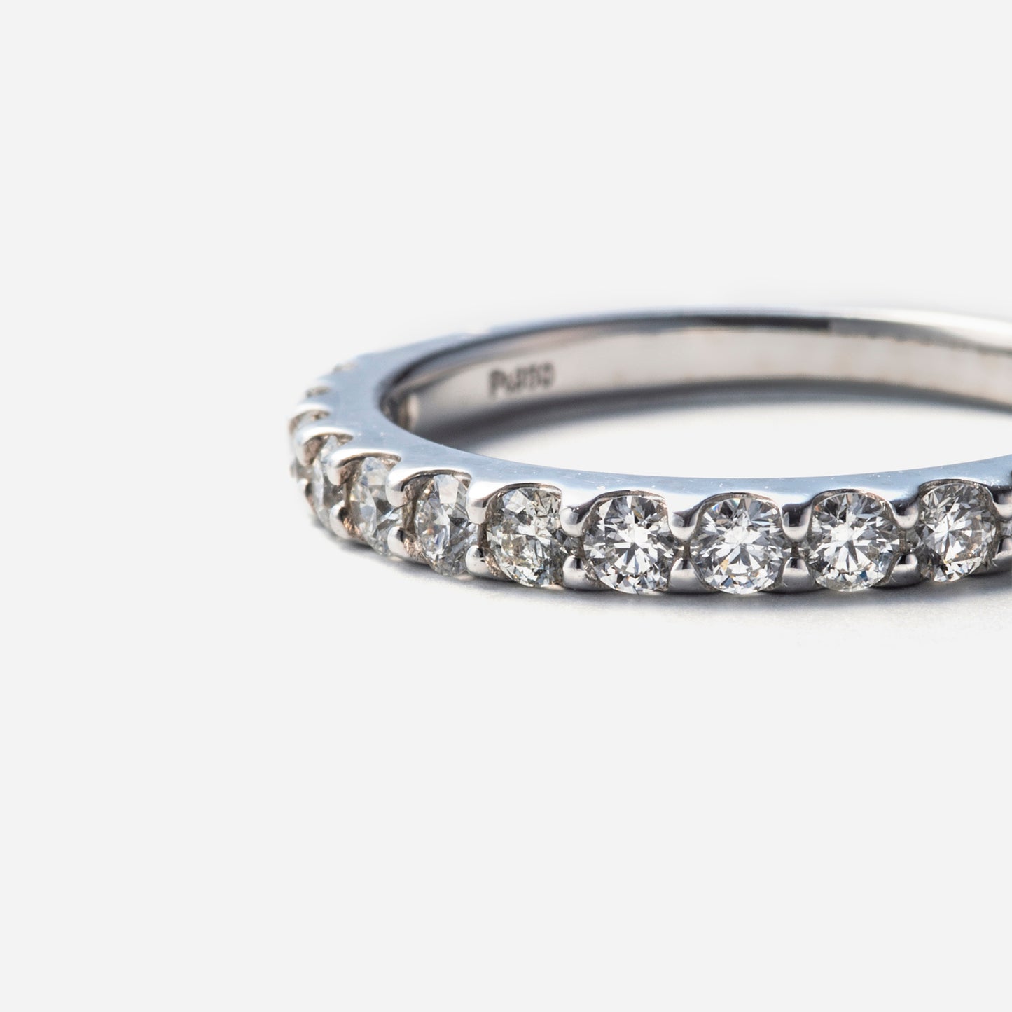 basic collection / diamond super basic half eternity ring 0.5ct pt950