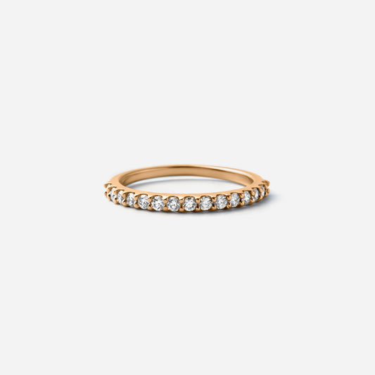 basic collection / diamond super basic half eternity ring 0.3ct K18YG