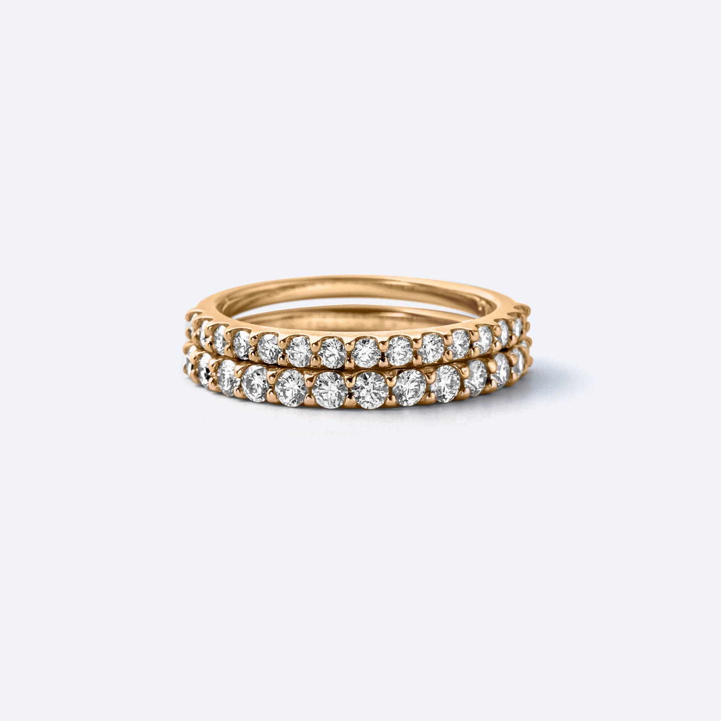 basic collection / diamond super basic half eternity ring 0.3ct K18YG