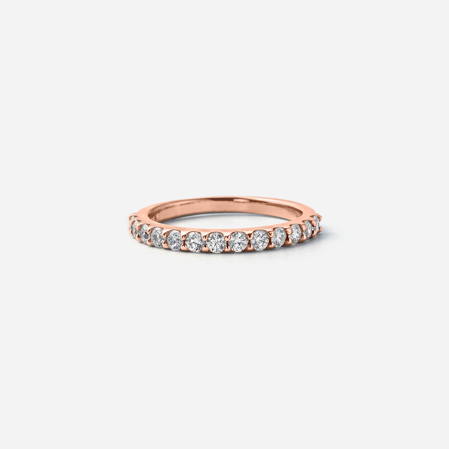 basic collection / diamond super basic half eternity ring 0.5ct K18PG