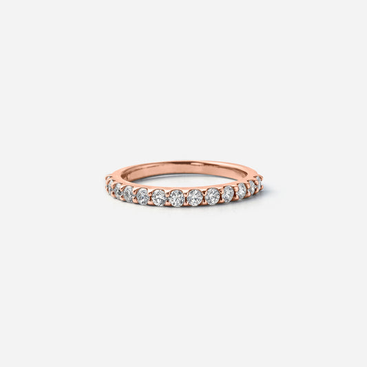 basic collection / diamond super basic half eternity ring 0.5ct K18PG