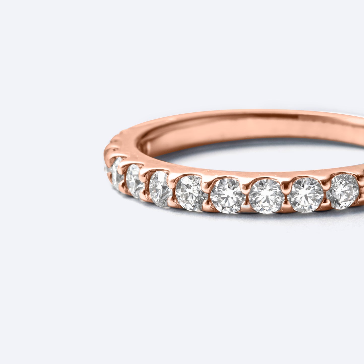 basic collection / diamond super basic half eternity ring 0.5ct K18PG