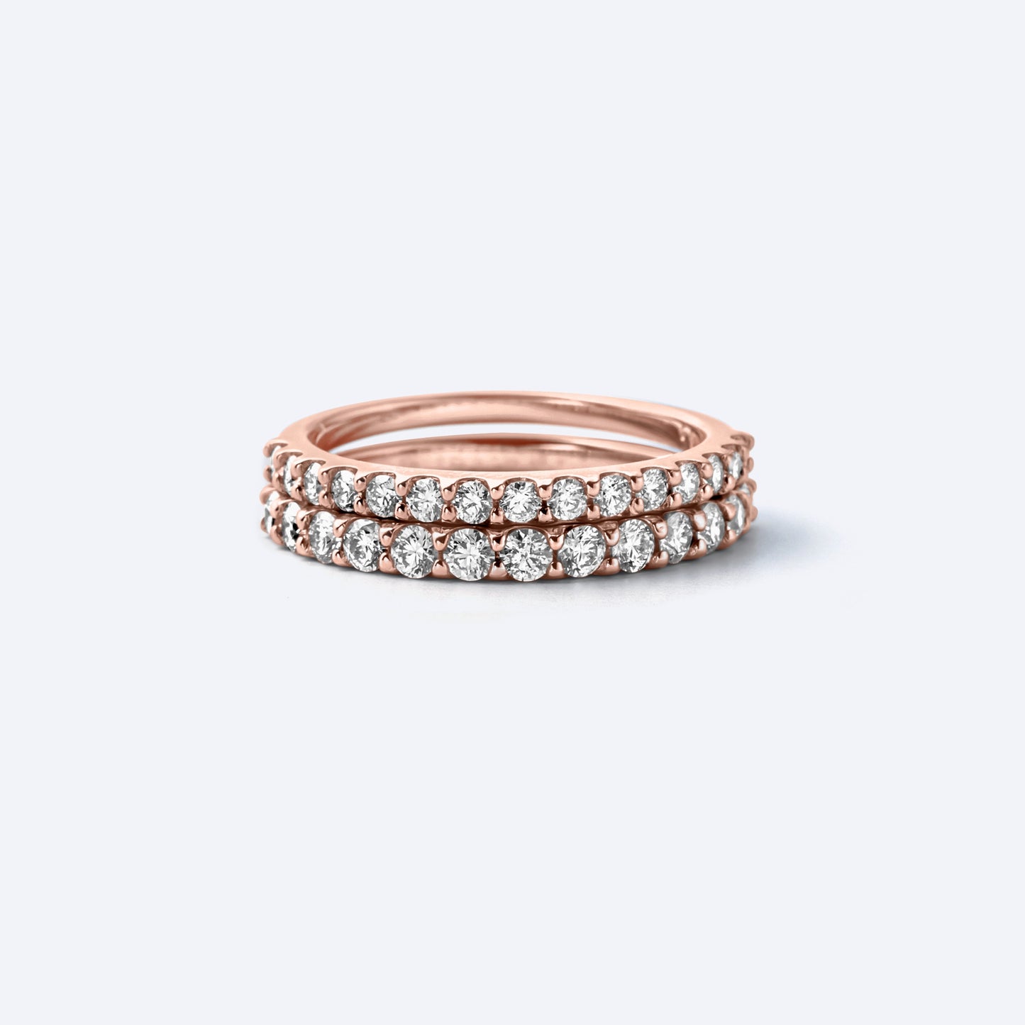 basic collection / diamond super basic half eternity ring 0.5ct K18PG