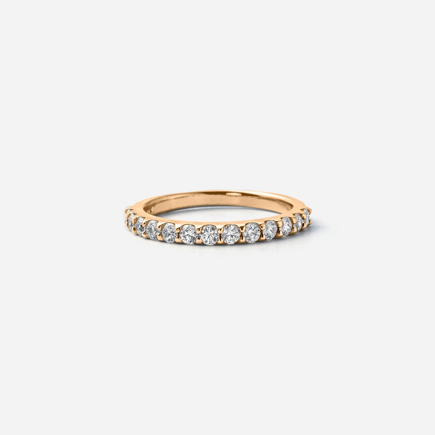 basic collection / diamond super basic half eternity ring 0.5ct K18YG