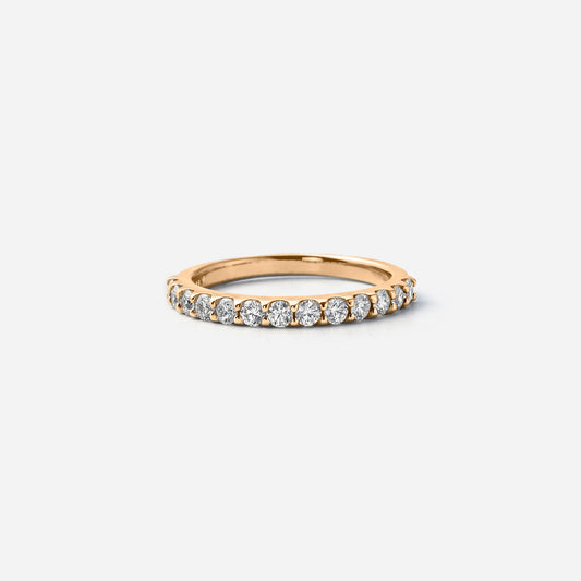 basic collection / diamond super basic half eternity ring 0.5ct K18YG