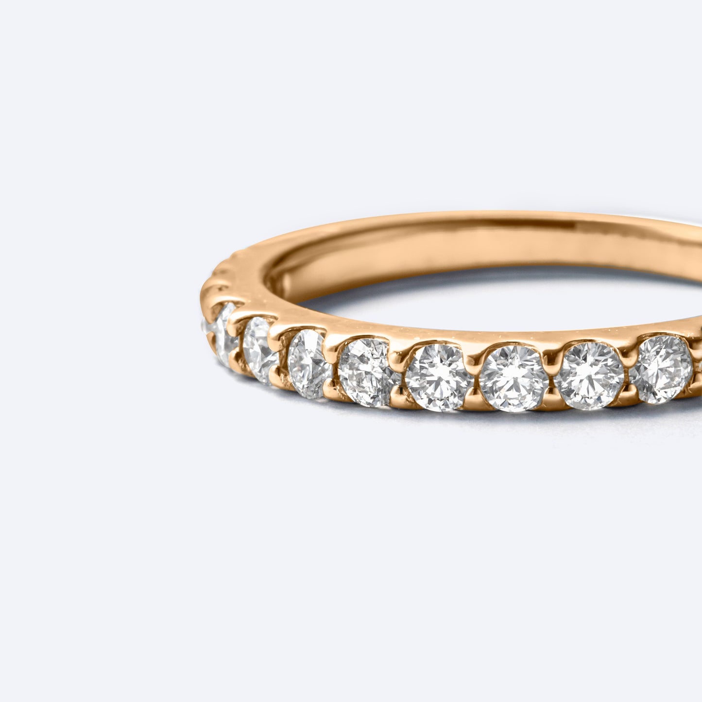 basic collection / diamond super basic half eternity ring 0.5ct K18YG