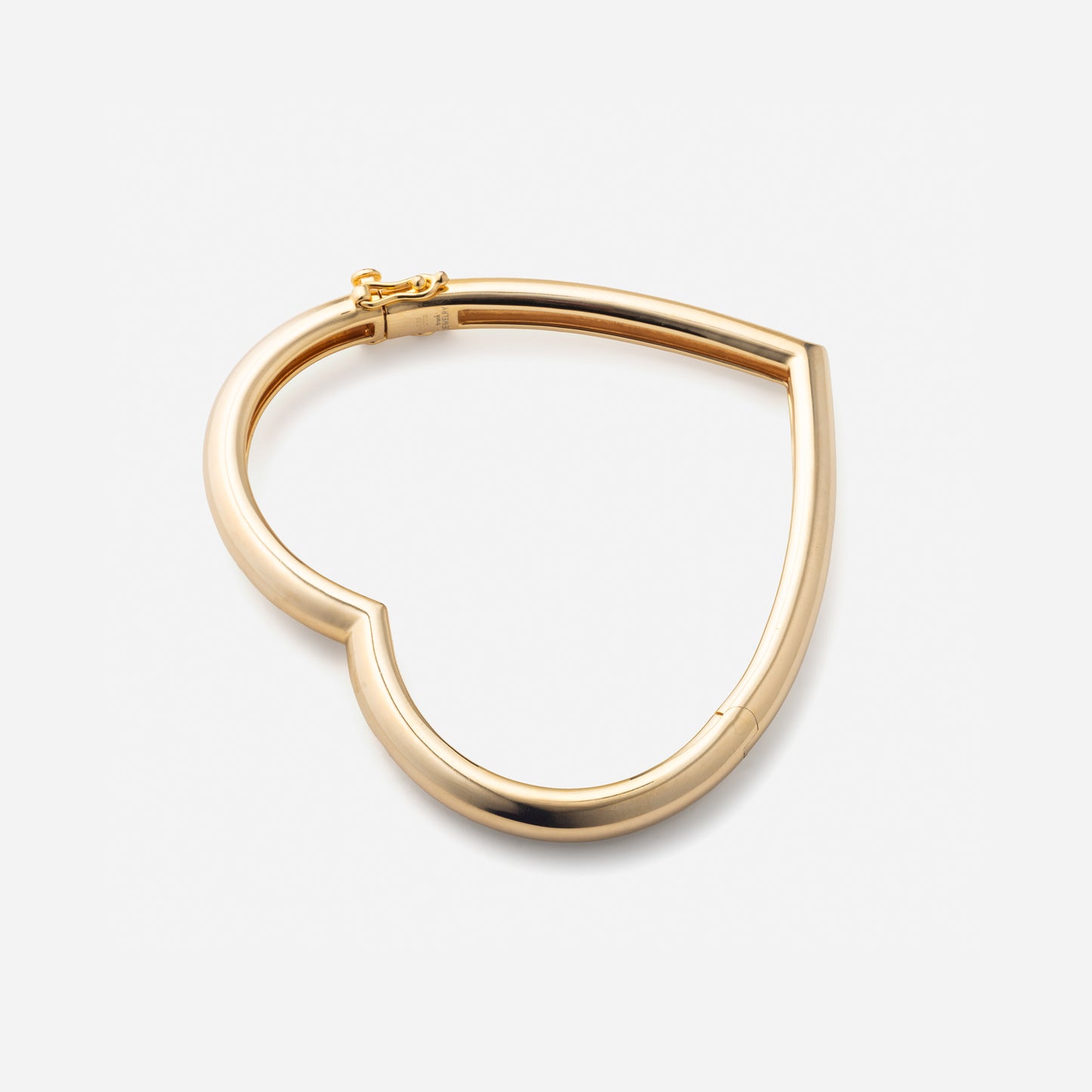 Shūren shinka collection / heart hug silhouette wide bangle K18YG