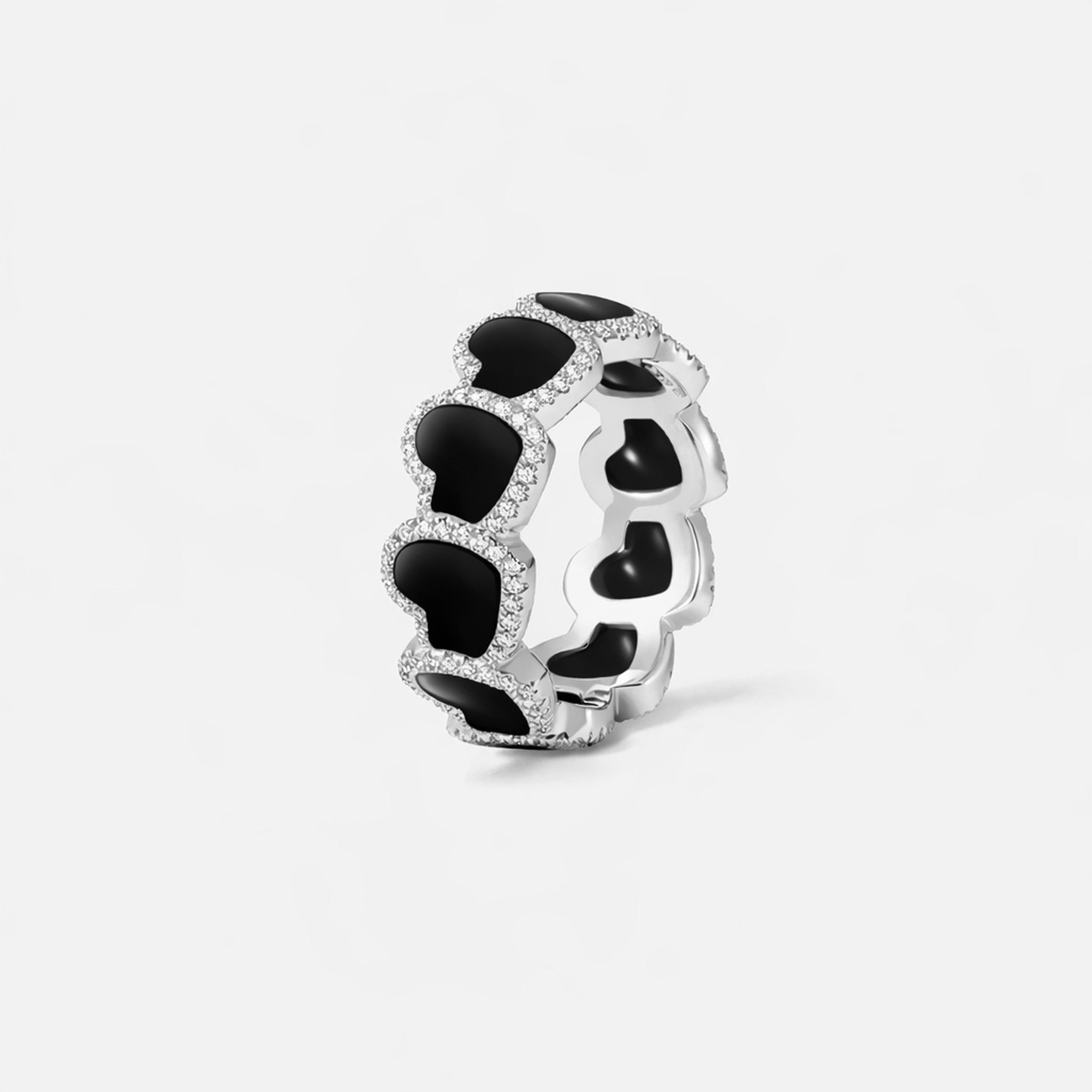 最終お値下げ！早いもの勝ちオニキスHeart Ring Heart ring (Onyx