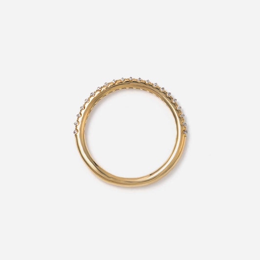 new basic collection / spike half eternity ring K18YG