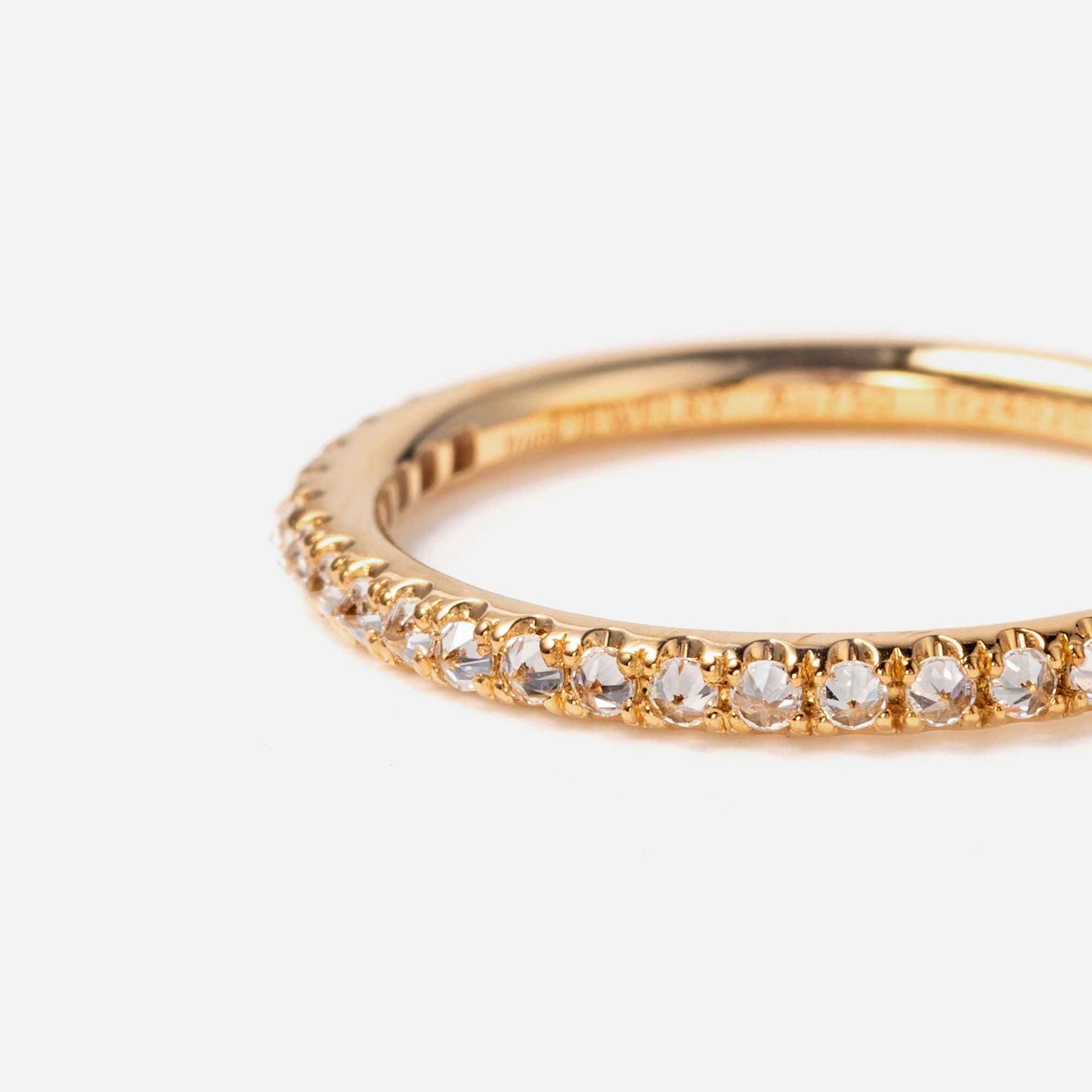 new basic collection / spike half eternity ring K18YG