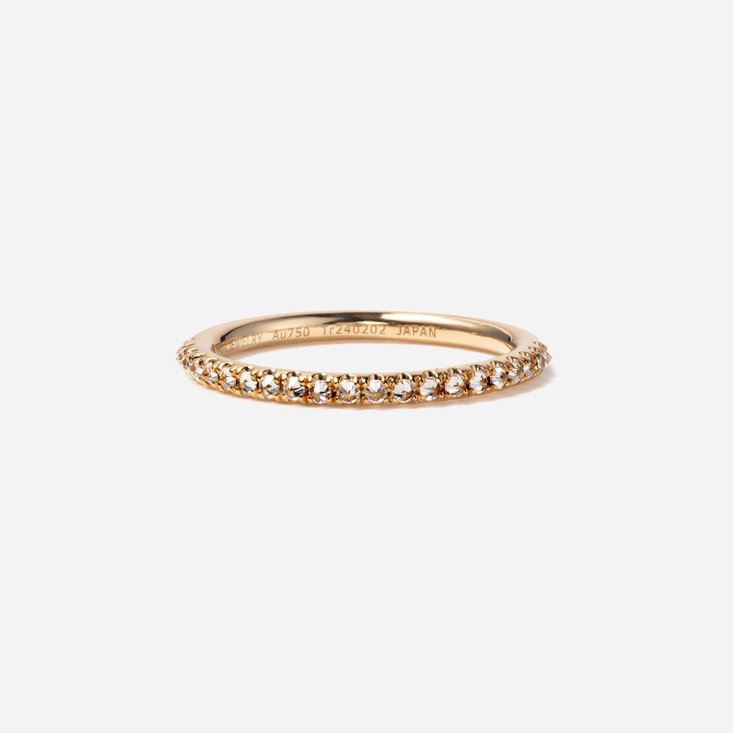 new basic collection / spike half eternity ring K18YG