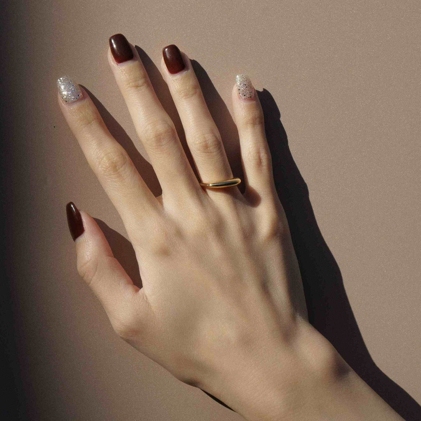 new basic collection / square toe material ring WG