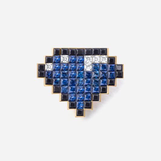 refined legacy collection / 8-bit bijou Invisible setting earring single K18YG