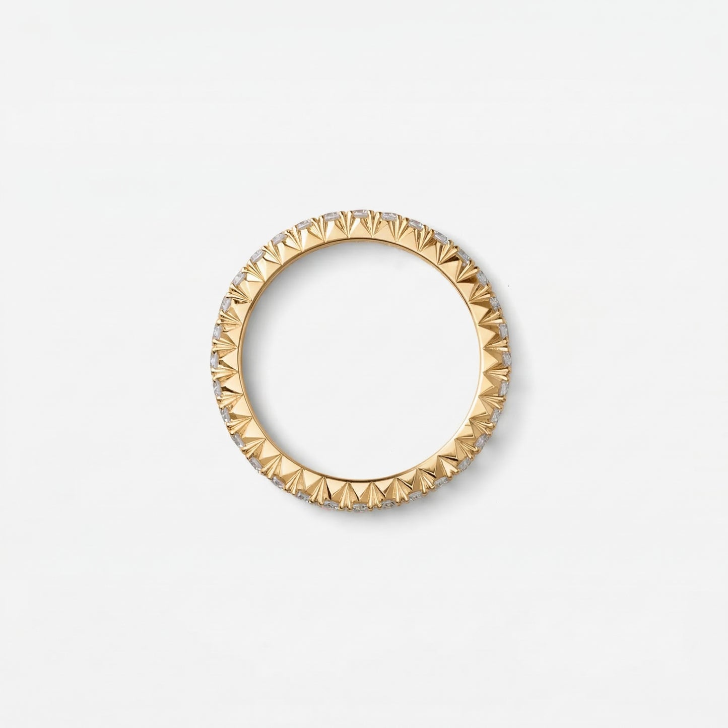 refined legacy collection / modern french setting diamond eternity ring K18YG