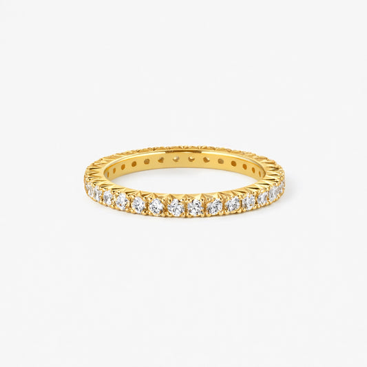 refined legacy collection / modern french setting diamond eternity ring K18YG