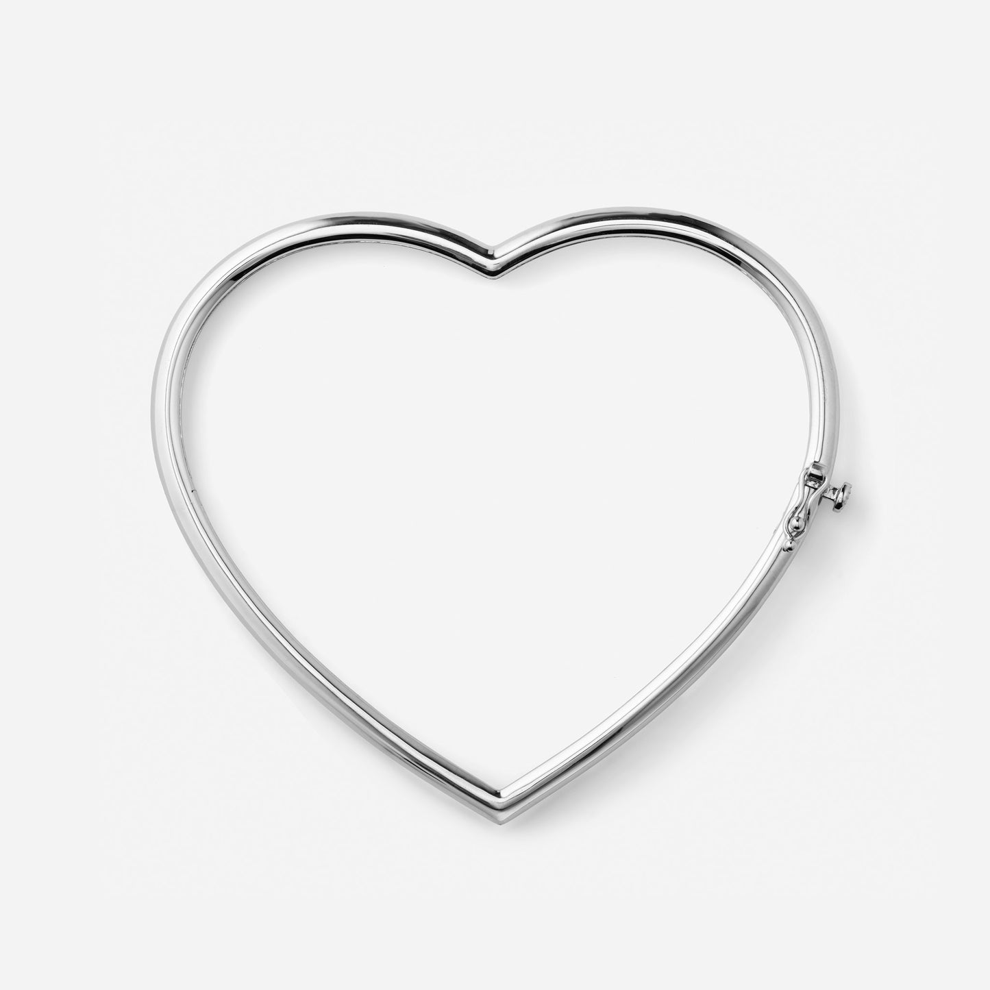 Shūren shinka collection / heart hug silhouette bangle Pt950