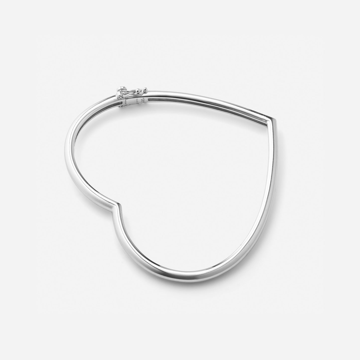 Shūren shinka collection / heart hug silhouette bangle Pt950