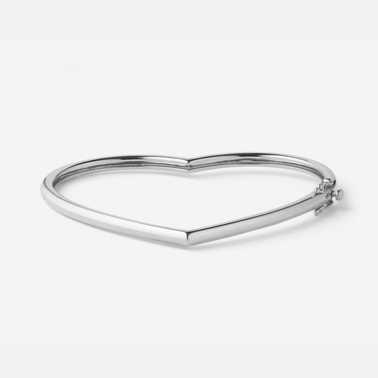 Shūren shinka collection / heart hug silhouette bangle Pt950