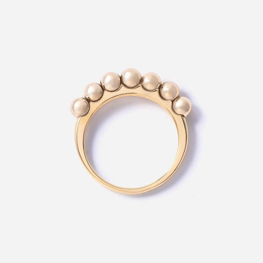 new basic collection / sculptural baby pearl ring