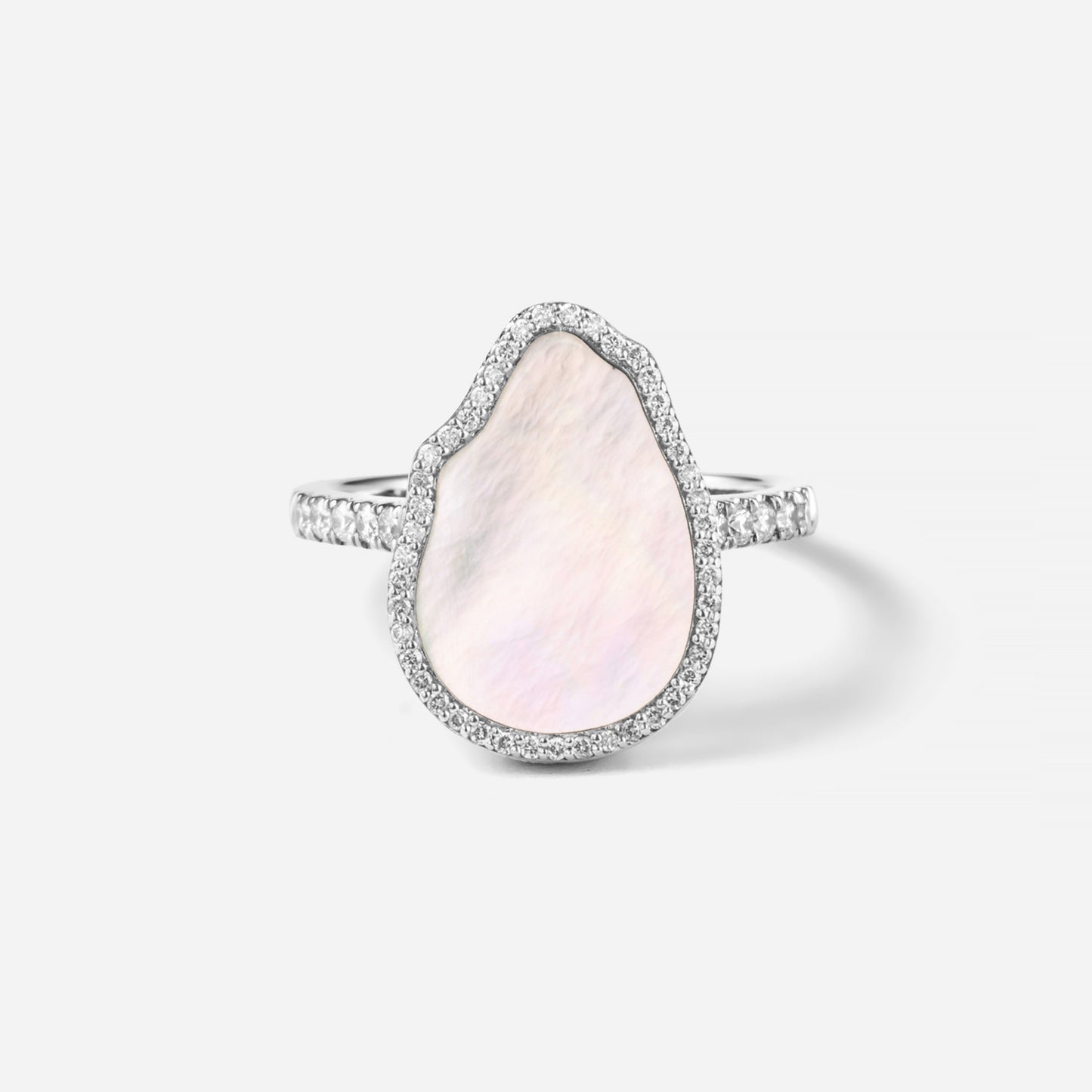 deja-vu collection / baroque in 2D diamond ring K18WG