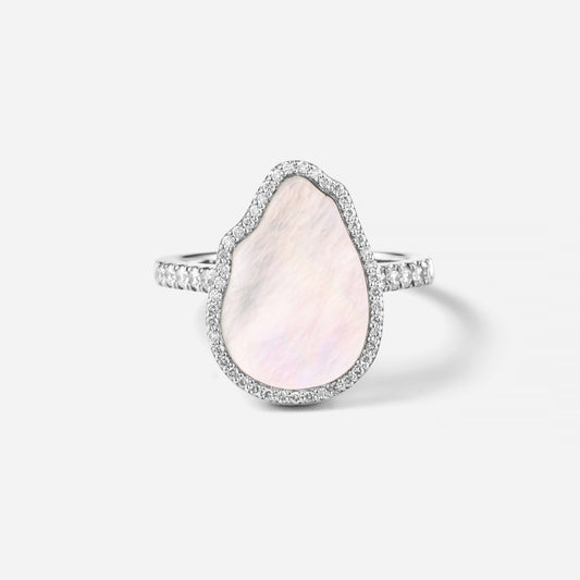 deja-vu collection / baroque in 2D diamond ring K18WG