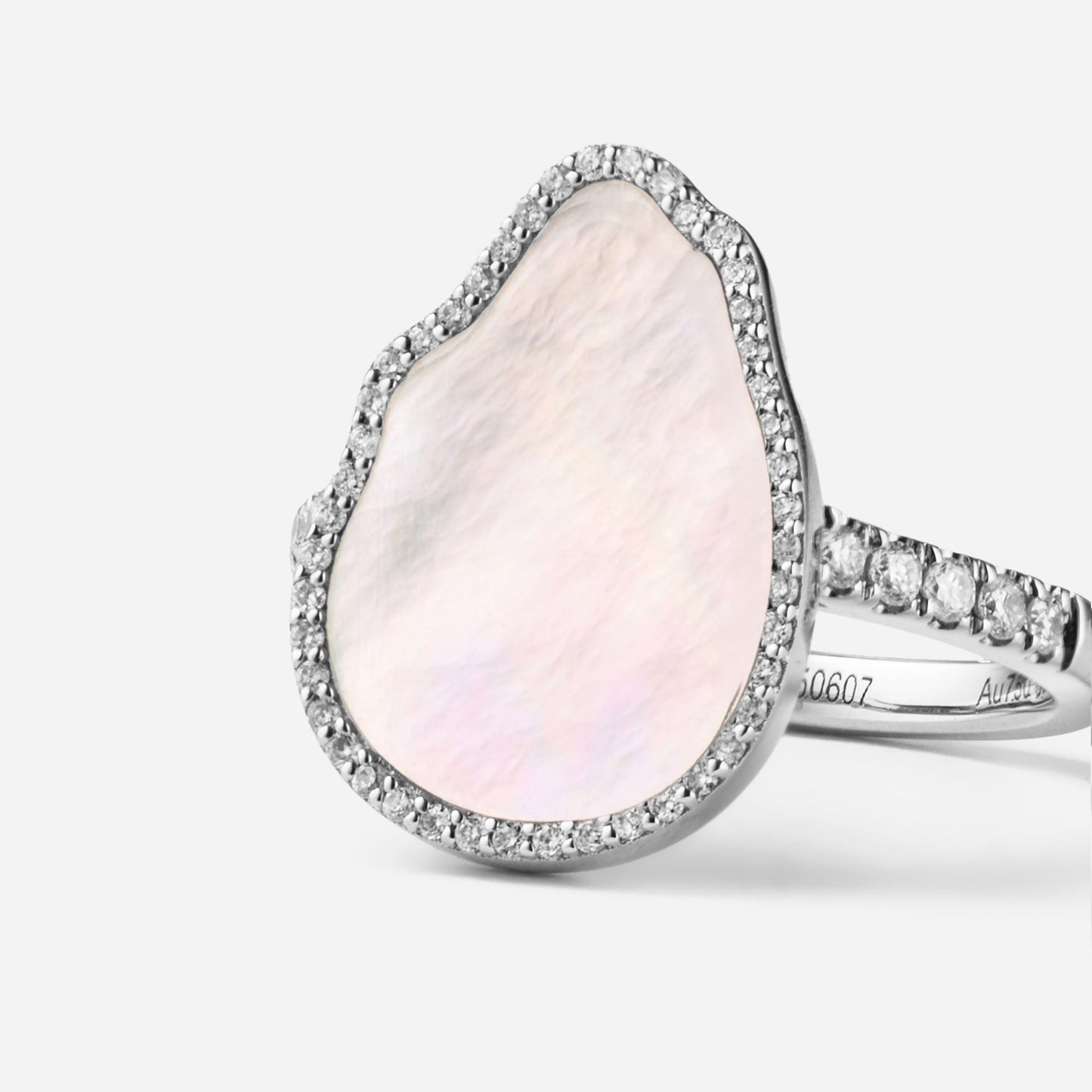 deja-vu collection / baroque in 2D diamond ring K18WG