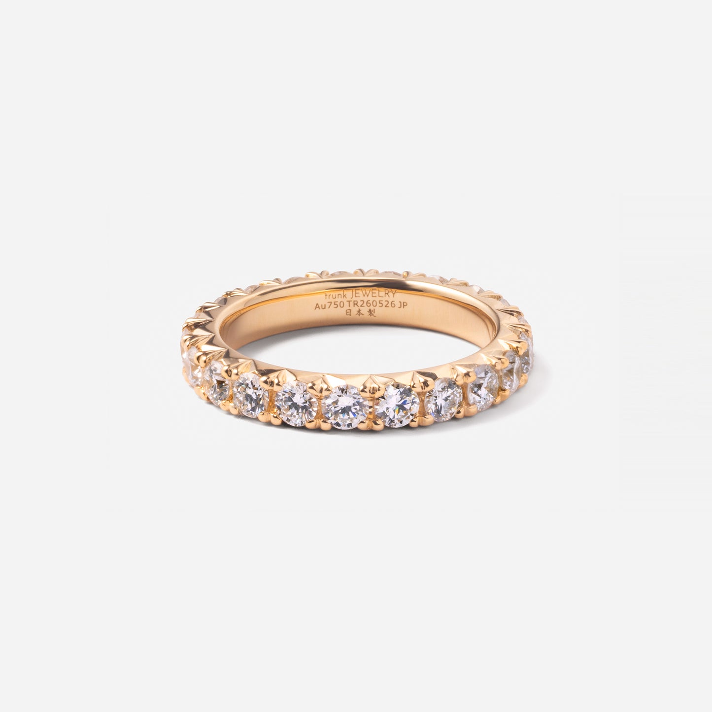 refined legacy collection / modern french setting diamond eternity ring large K18YG