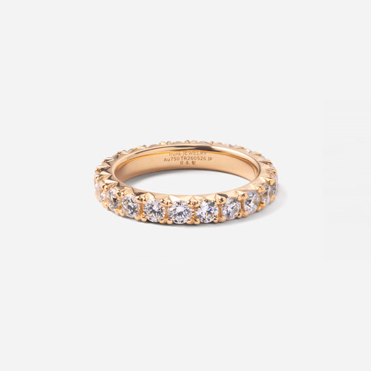 refined legacy collection / modern french setting diamond eternity ring large K18YG