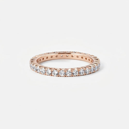 refined legacy collection / modern french setting diamond eternity ring K18PG