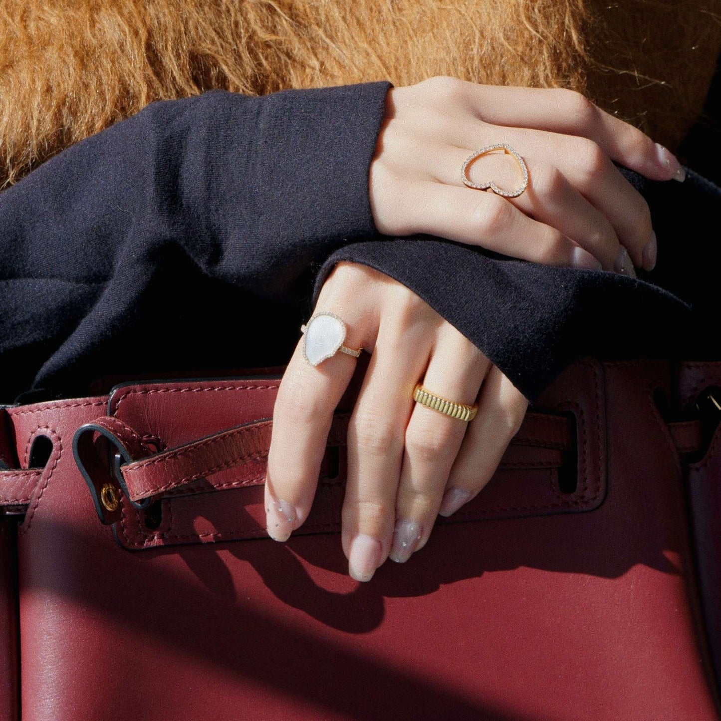 deja-vu collection / lipstick fragment ring K18YG