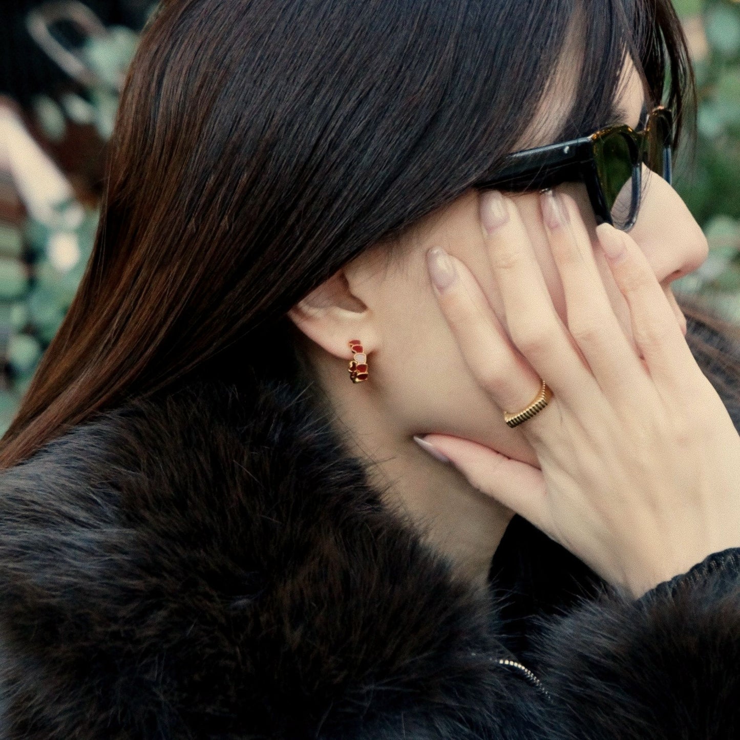 deja-vu collection / lipstick fragment ring K18YG