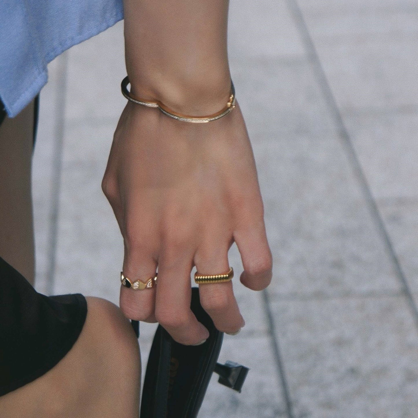 deja-vu collection / lipstick fragment ring K18YG