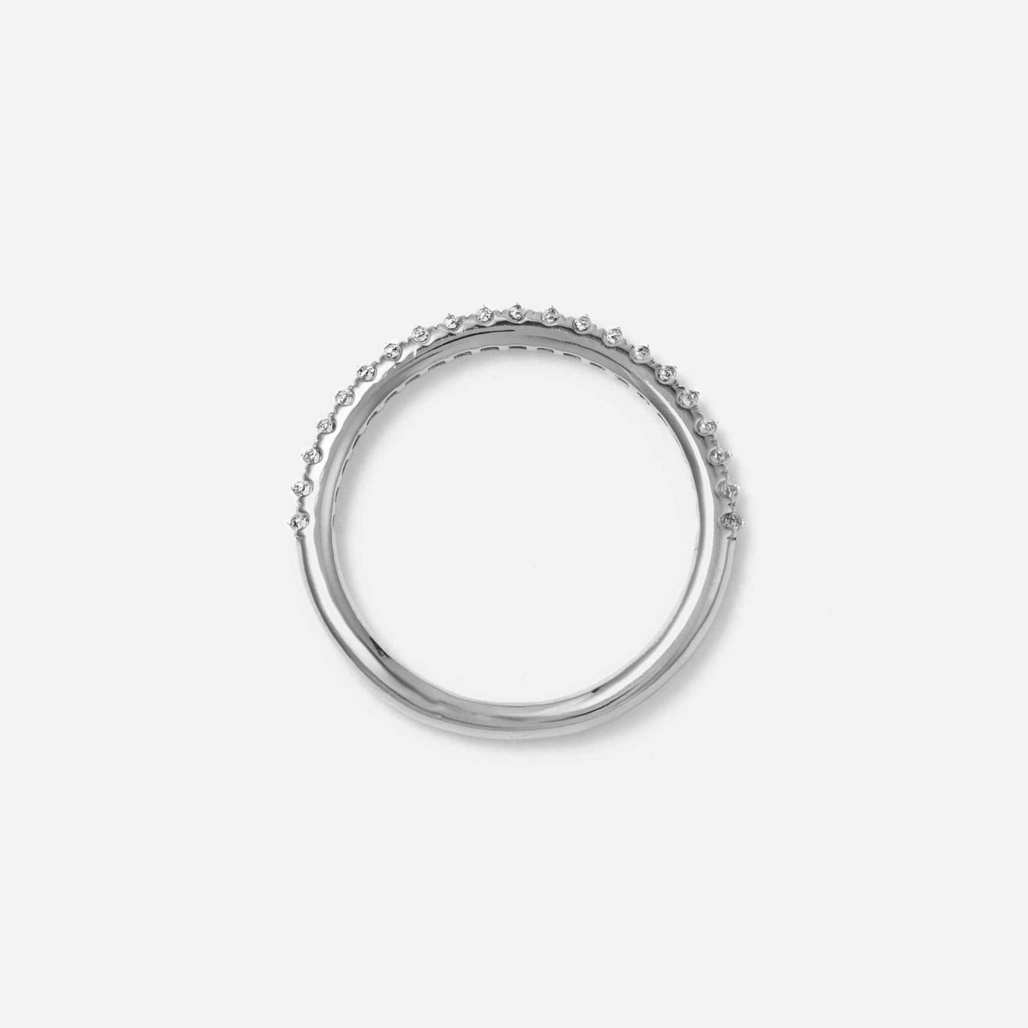 new basic collection / spike half eternity ring K18WG