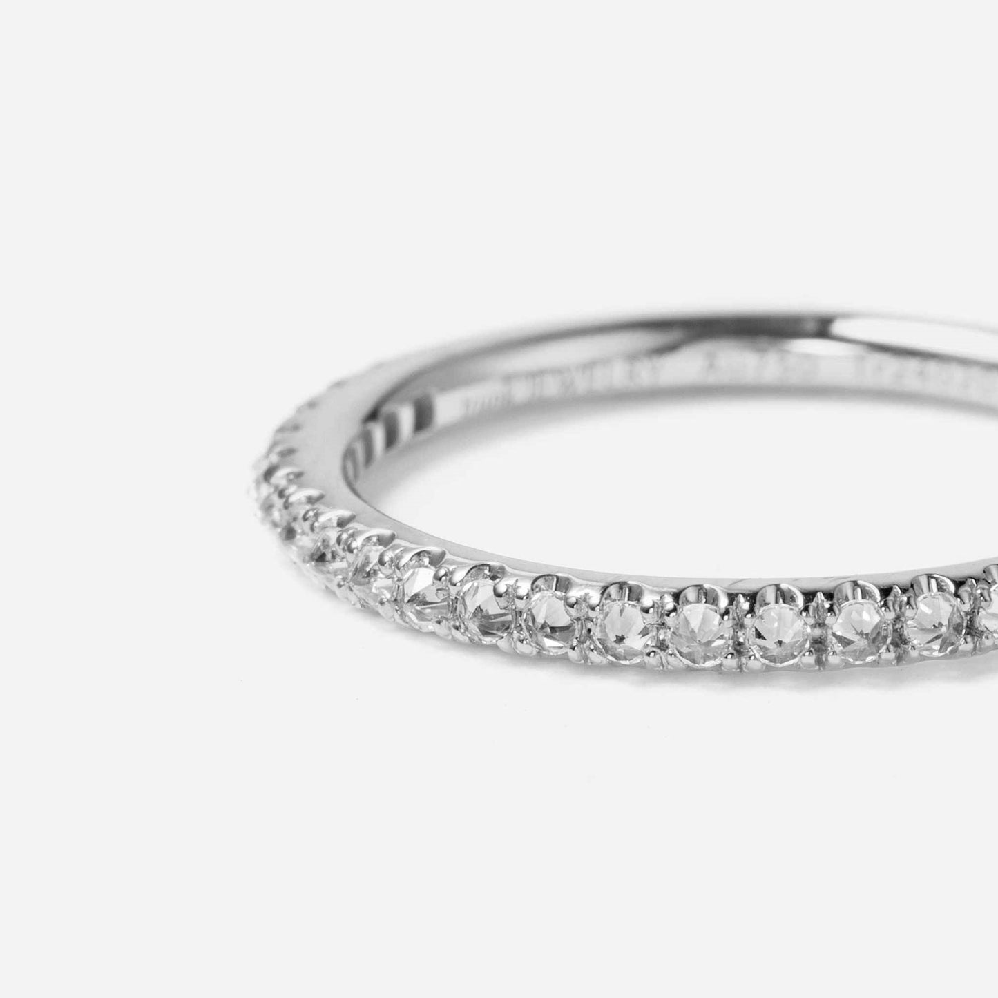 new basic collection / spike half eternity ring K18WG