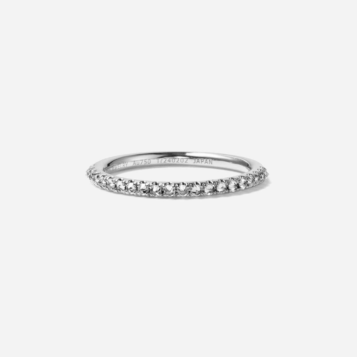 new basic collection / spike half eternity ring K18WG