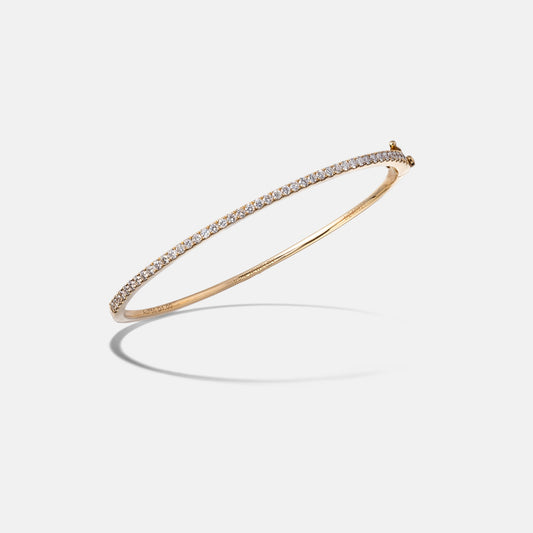 basic collection / super basic diamond bangle 1ct K18YG