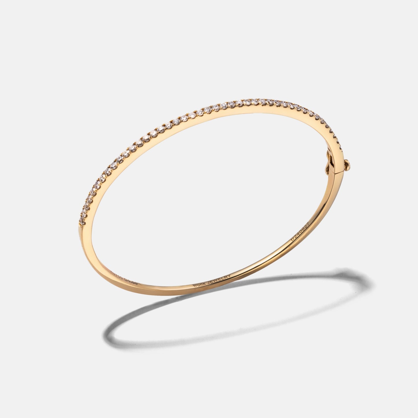 basic collection / super basic diamond bangle 1ct K18YG